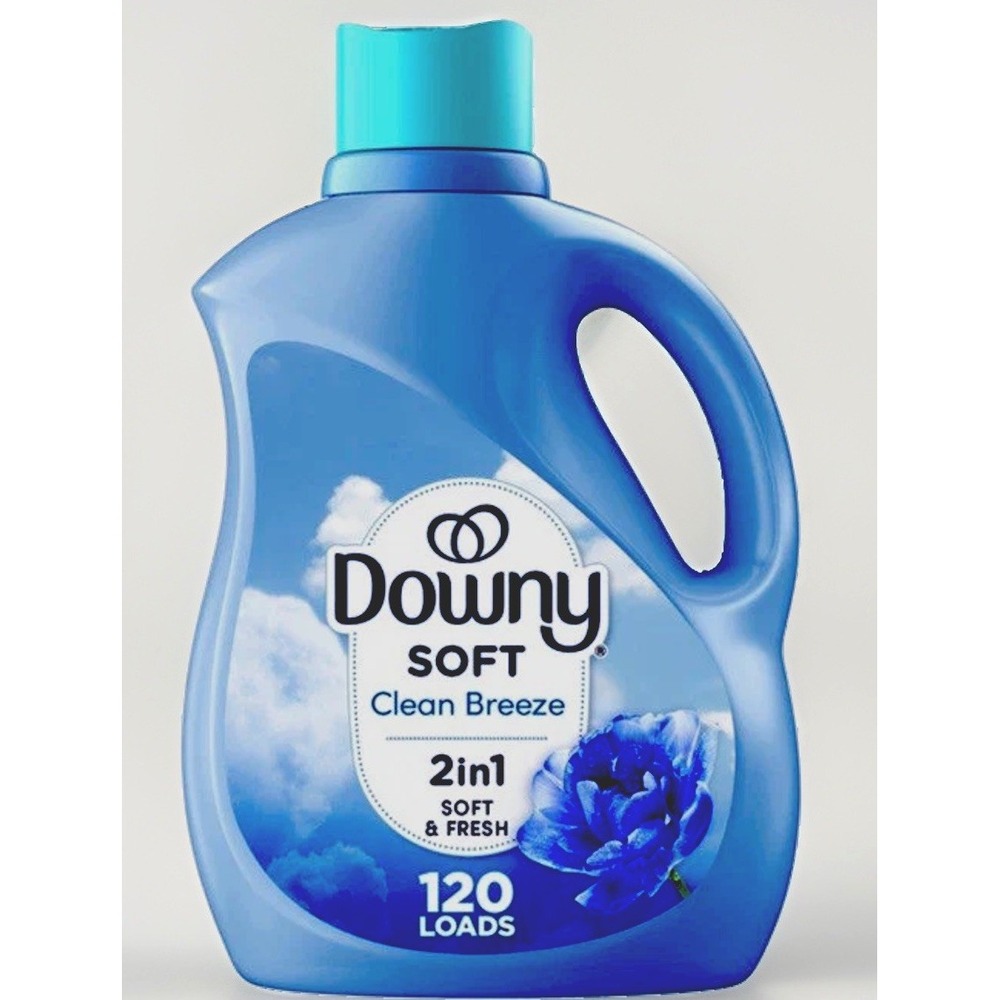 Downy Clean Breeze 2-in-1 Fabric Softener 88 fl oz 120 Loads Liquid Softener